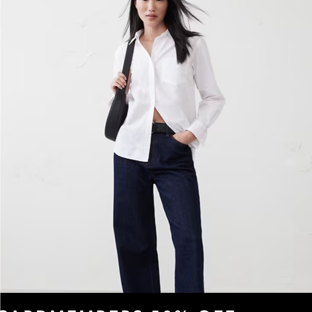 Banana Republic Factory White Button Down Shirt